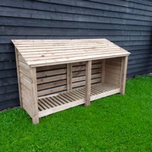 Wooden Log Store Oldham 7 ft Wide x 4 ft Tall