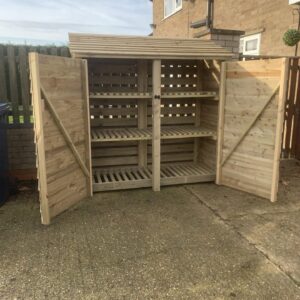 Wooden Log Store Baylham 6ft Tall x 6ft Wide