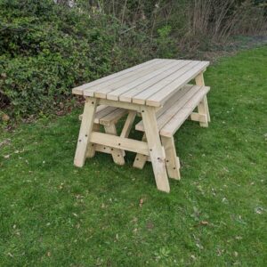 Eldernell Picnic Table And Bench Set