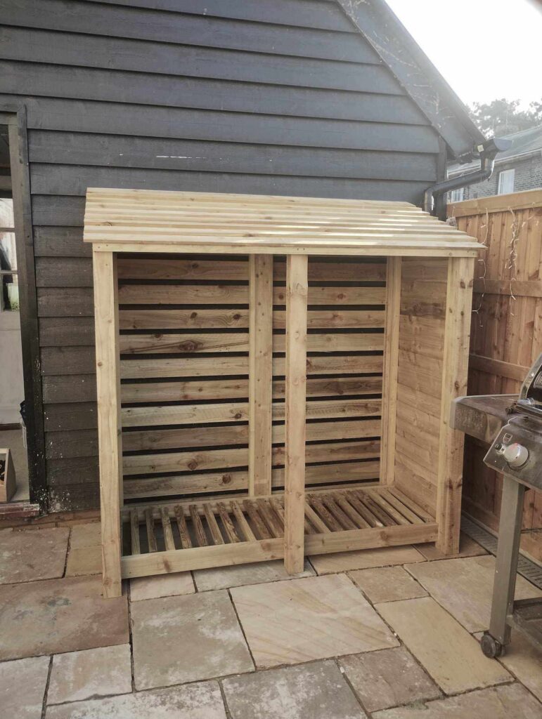 Wooden Log Store Baylham 6ft Wide x 6ft Tall Gallery